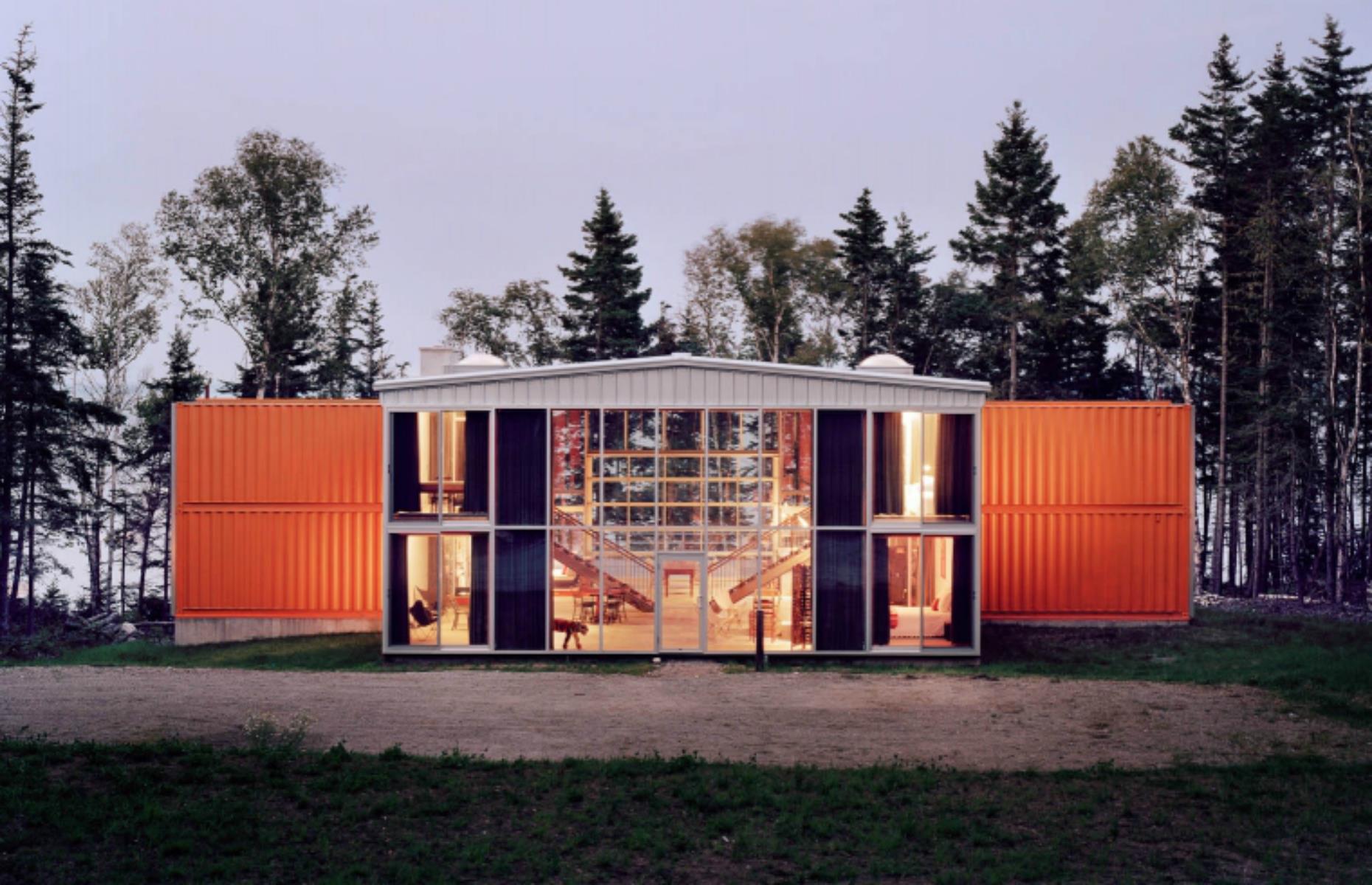 Shipping container sanctuary, Maine, USA: You won't believe people live inside these hangar homes